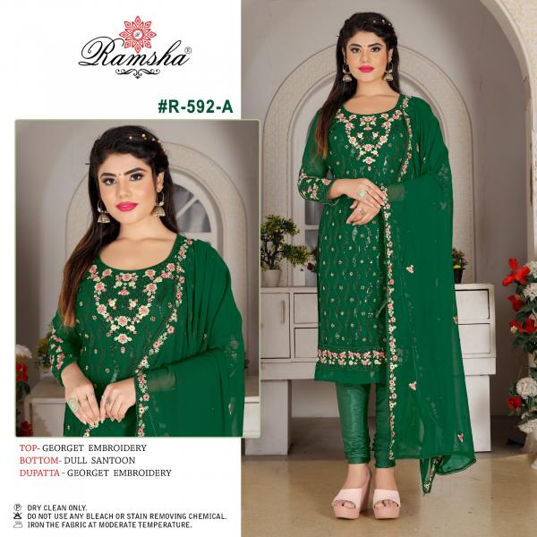 Ramsha R 592 Nx Latest Georgette Designer Pakistani Suit Collection